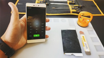 Замена дисплея на Huawei P8